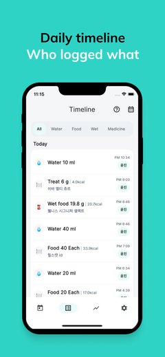 Pawdodok : Shared Pet Care Tracker & Log Screenshot 4